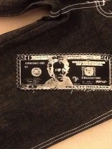 NWOT Sz 8 24/31 24x31 Black Skater Shorts B Boys MJ Collection Gold Money Print - Picture 1 of 7