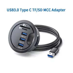 USB Desk Hub USB3.0 HUB USB3.0 Type C TF/SD MCC Adapter For Desktop PC USB -wq - Picture 1 of 10