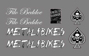 Metal Bike Co. Filo Beddoe BMX DECAL SET - Picture 1 of 1