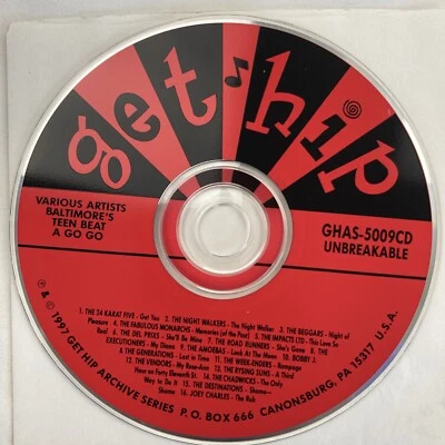 VA - Get Hip Baltimores Teen Beat A Go Go CD - Image 1 of 3