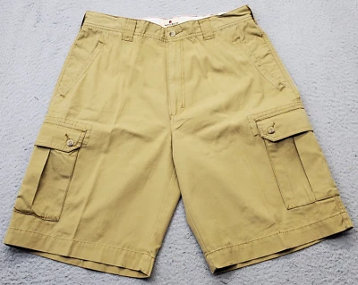 Pantalones Cortos de Carga Woolrich Para Hombre 36 Algodón Tostado Ajuste Regular Bolsillos Utilitarios Frente Plano Foto 1 de 4