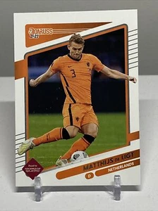 2021-22 Panini Donruss Soccer Road To Qatar Base Card #97 Matthijs de Ligt - Picture 1 of 2