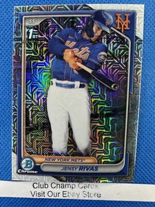 2024 #BCP-251 Jensy Rivas Bowman Chrome Prospect 1st Mega Mojo Mets - Bild 1 von 2