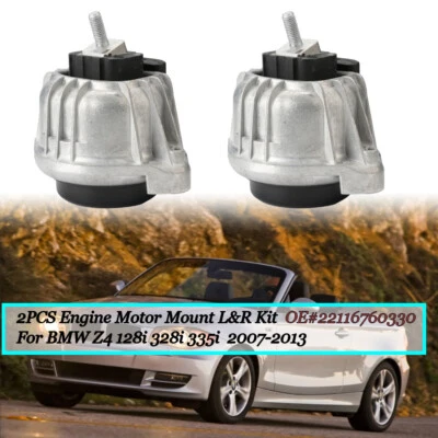 22116760330 Kit de montaje de motor de 2 piezas L&R para BMW Z4 128i 328i 335i 2007-2013 Foto 1 de 4