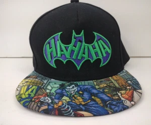 Dc Comics Joker Hahaha Snapback Hat Adult Adjustable Flat Bill Batman OSFM - Picture 1 of 8
