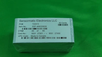 Sensormatic Kantech SSF-ioSMART Cards D88030839- 50 Count Card-