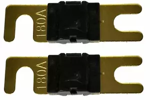 IMC Audio 180 Amp Mini ANL Fuse Gold for Car Audio Auto Marine Audio 2 Pack - Picture 1 of 1