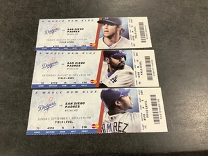 DODGERS~2013 TICKET STUB 8/30/13-8/31/13-9/1/13 VS PADRES - Picture 1 of 4