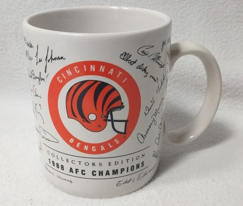 Vintage 1988 Cincinnati Bengals AFC Champions coffee mug -  Collectors Edition Cover