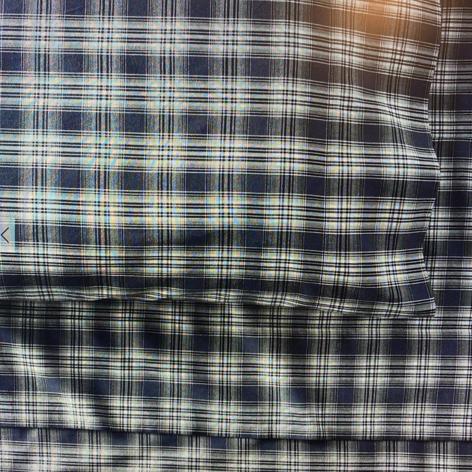 Juego de sábanas a cuadros Restoration Hardware Teen ELLIS, TWIN/TWIN XL, azul marino, nuevo con etiquetas Foto 1 de 4