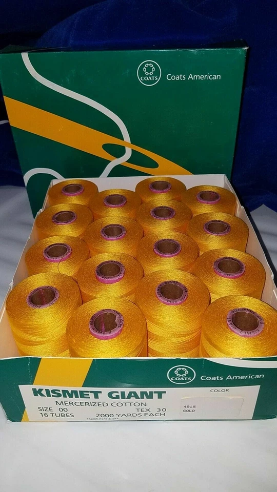 SPOOL/Coats American KISMET GIANT/USA COTTON SERGER SERGING THREAD/T30/00/2-Cord - Image 1 of 1