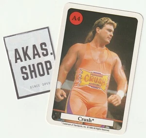 Crush 1993 Catcher Quartett Card A4 Series 7 Amigo Spiele ULTRA RARE WWF - Picture 1 of 3