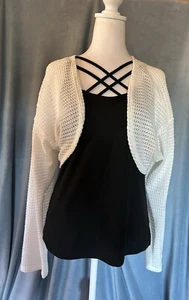 Ivory Cropped Bolero - Picture 1 of 5