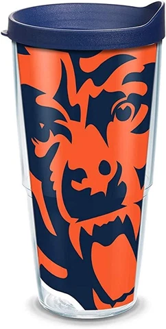 Chicago Bears 24oz Tervis Tumbler with Lid-Made in USA-New Cover