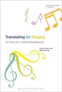 Translating For Singing: The Theory, ... By Ronnie Apter, hardcover,Very Good - Picture 1 of 1