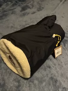 Nuova sciarpa isolata The North Face B2B sabbia sbiancata blu navy sherpa piuma d'oca - Foto 1 di 5