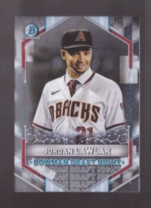 Bowman Chrome Draft 2021 Jordan Lawlar Bowman Draft Night Insert Dbacks BDN-4 - Imagen 1 de 2