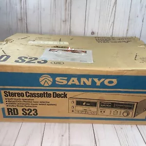 SANYO RD S23 Stereo Cassette Deck Brand New In Box - Picture 1 of 17