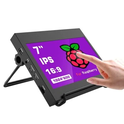 7inch 1024X600 Raspberry Pi Screen HDMI Monitor Capacitive Touch Screen Display - Image 1 of 4