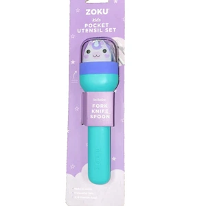 Kids Pocket Utensil Set, Unicorn - Stainless Steel Fork, Knife, and - Picture 1 of 2