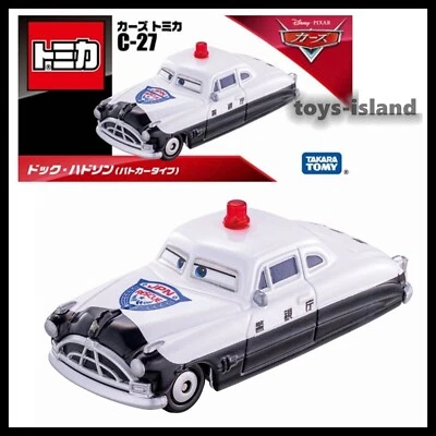 Tomica 迪士尼汽车 C-27 Doc Hudson(警车类型)Tomy 2024 年 7 月全新型号 — 第 1/4 张图片