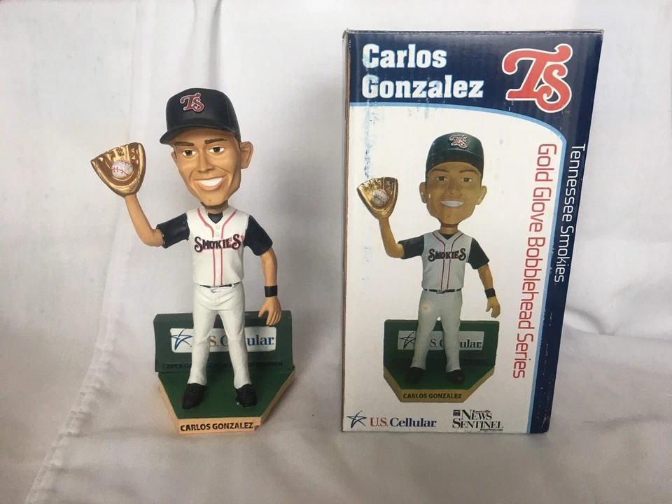 Guante de Oro Tennessee Smokies Bobblehead Bobble Head Carlos González Foto 1 de 1