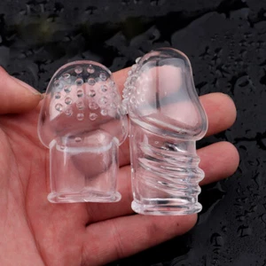 Penis Sheath Extender Glans Enlarger Enhancer Male Penis Girth Reusable Condoms - Picture 1 of 18