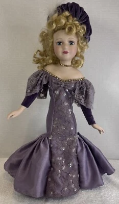 VTG Brass Key Collectible Porcelain Doll Sarah B Compagnie Des Wagons Lits - Image 1 of 4