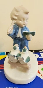 G H&CO Porzellan Figur # 9717 *Junge mit singenden Vögeln* - Germany - 4 1/4"H - Bild 1 von 8