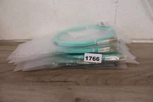 10x 5m 3180F-5 Aqua Fibre Optique LC LC Duplex MM 50 125 Câble Patch - Photo 1/3