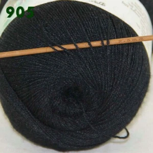 1 Knäuel 50g SPITZE Acryl Wolle Kaschmir Handstrickgarn schwarz Sale 238-905 - Bild 1 von 24
