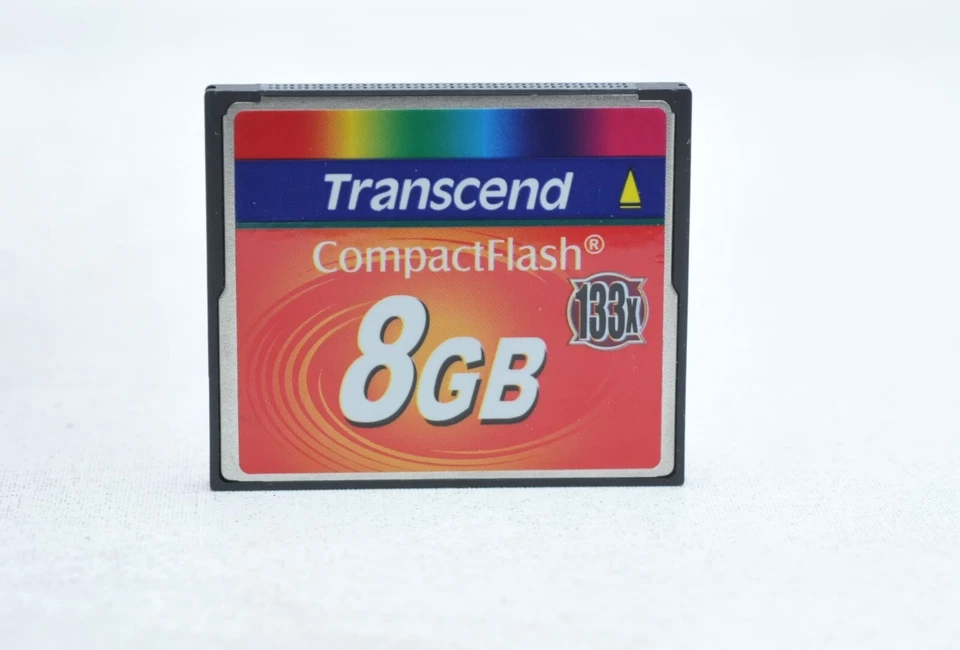 Transcend 8GB 133x Compact Flash Memory Card CF For Nikon Canon, TS8GCF133 - Image 1 of 1