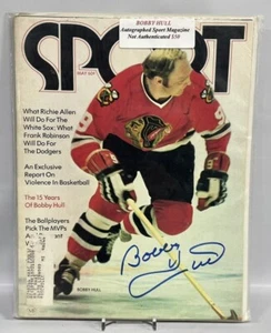 1972 Signed Bobby Hull Sport Magazine No COA - Picture 1 of 1