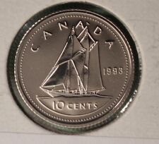 1993 Canada TEN Cents - Proof Like (PL) Uncirculated From Set  🇨🇦🇨🇦