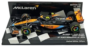 Minichamps McLaren MCL60 2nd Hungarian GP 2023 - Lando Norris 1/43 Scale - Picture 1 of 5