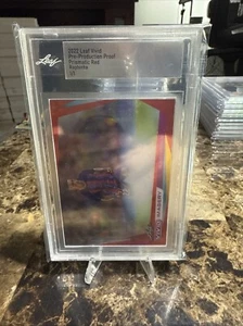 2022 Leaf Vivid Vivid Imagery Prismatic Red 1/1 Raphinha Pre-Production Proof - Picture 1 of 4