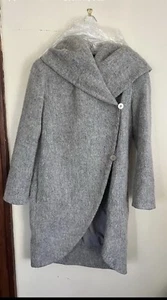 Zac Zac Posen Camilla Wrap Wool Coat - Medium - Picture 1 of 5