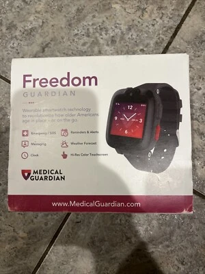 Medical Guardian Freedom Guardian Medical Alert Smartwatch Black Factory sealed - Image 1 of 3