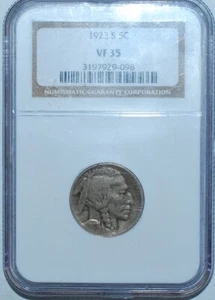 1923 S NGC VF35 Buffalo Nickel - Picture 1 of 2