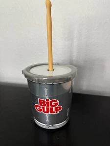 Big Gulp Tumbler Cup 7-11 Marching Drum w/ 2 Sticks Straws Advertising Piece - Picture 1 of 11