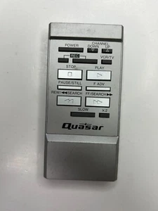 Quasar VSQS0338 Remote Control, Silver - OEM for VH5154YQ + Other 1980's Models - Picture 1 of 2
