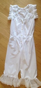 Victorian style (1880-1900s) combinations undergarment open-leg chemise camisole - Picture 1 of 14
