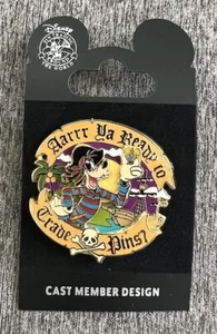 ☠️DISNEY DLR~CREATE-A-PIN 🏴☠️ AARRR YA ¿LISTO PARA INTERCAMBIAR PINES? GOOFY LE PIN - Imagen 1 de 6