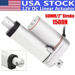 Stroke 50mm 1500N 12V Heavy Duty Electric Linear Actuator 330 Pound Putter Motor - Picture 1 of 13