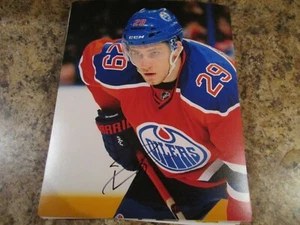 LEON DRAISAITL EDMONTON OILERS KELOWNA RAKETEN SIGNIERT 8 X 10 MATT FOTO (H) - Bild 1 von 2