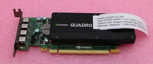 Nvidia Quadro K1200 4GB GDDR5 VRAM 512 CUDA Graphics Card *Used/Tested* - Picture 1 of 4