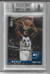 SHAQUILLE O'NEAL 1995 COLLECTOR'S CHOICE (GERMAN) #129 BECKETT GRADED MINT 9 BGS - Picture 1 of 2