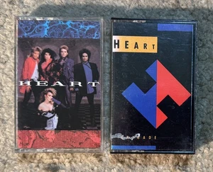 Heart 2 Cassette Tape Lot - Self Titled Album & Brigade - Two Cassettes - Picture 1 of 3
