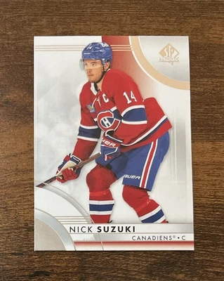 2023-24 Upper Deck SP Authentic #28 Nick Suzuki Montreal Canadiens - Image 1 of 2