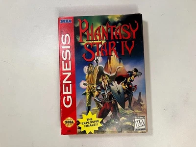 Raro Phantasy Star IV 4 - Sega Genesis Completo CIB Manual y Promociones PROBADO Funciona Foto 1 de 4